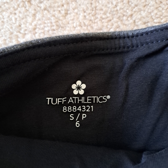 Tuff Athletics Leggings Set Of 2 Fleece Lined Pants Size Small (6) Grey Black - Picture 6 of 10